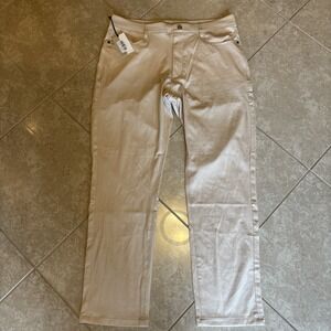 NWT Collars and Co CEO Tech Pull On Pants Stone Size 36x30 Khaki